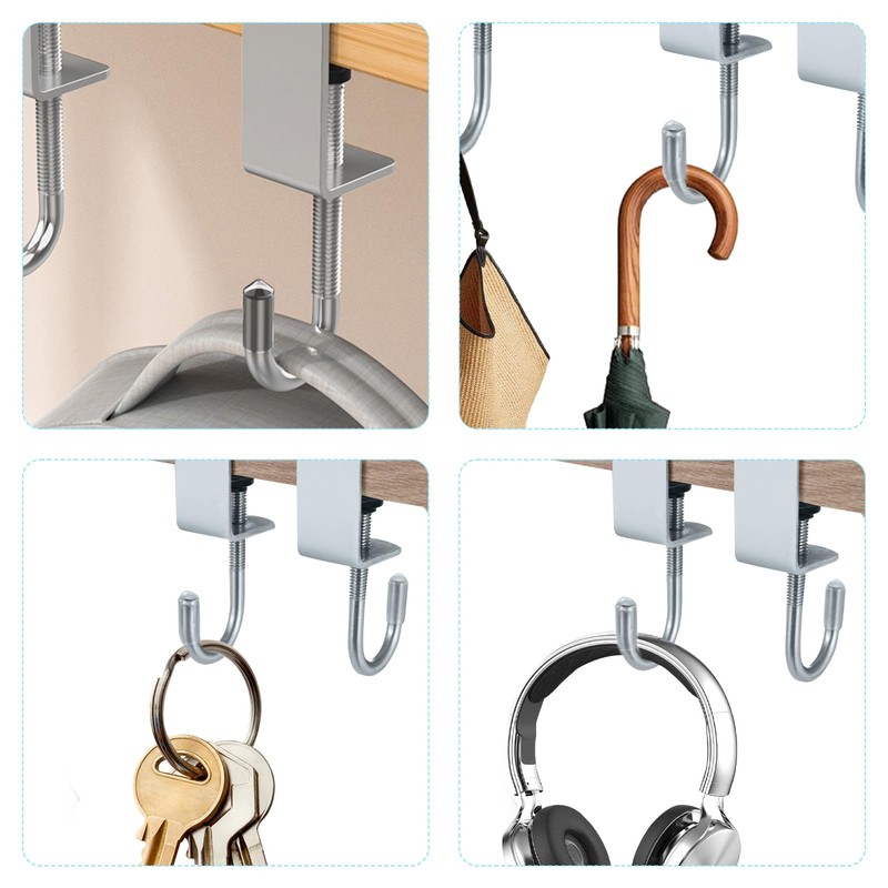 CVASNF Pack of 10 Bag Holders for Table, Adjustable Handbag