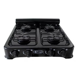 Fraga Parrilla Fraga P706 A Gas 4 Quemadores Porcelanizada Color Negro