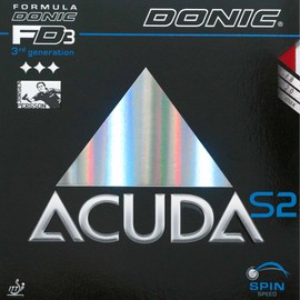 DONIC rubber Acuda S2, black, 2.0 mm