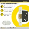 Sterling MLD530N 76mm 5 Lever Deadlock Chrome