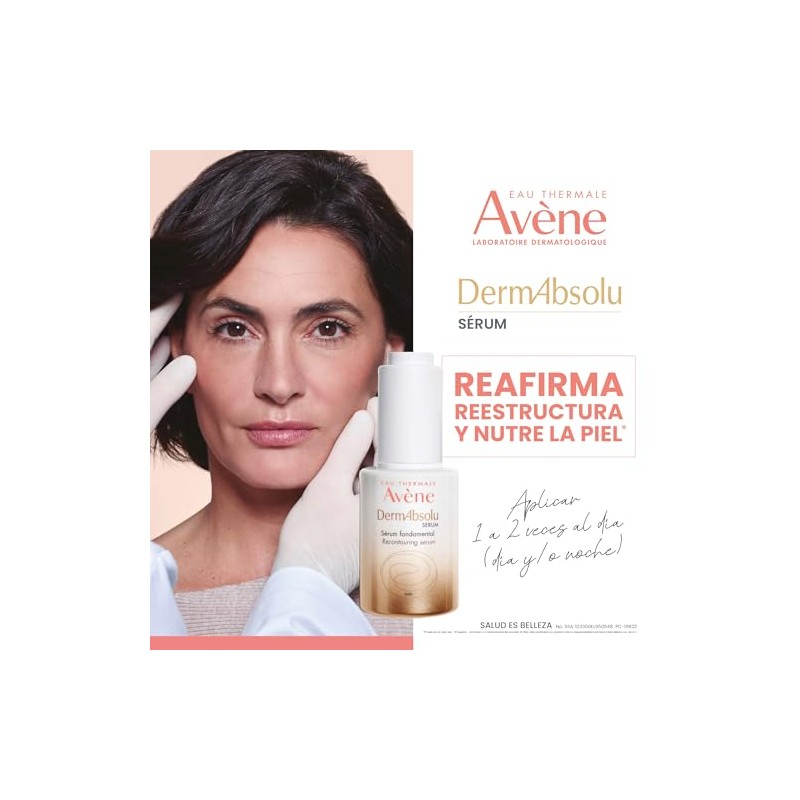 AVENE DermAbsolu Sérum, Concentrado Reafirmante con Bakuchiol, Glicoleol y Polifenoles