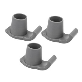 KOMBIUDA 3pcs Heavy Duty Walker Ski Glides Skid Caps for Seniors Enhanced Stability Walker Feet Glides for Ice and Mud Grey
