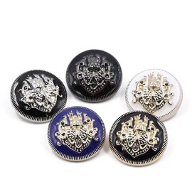 5 botones de cobre para grabado de metal dorado, para accesorios de ropa hechos a mano, botones de vástago
