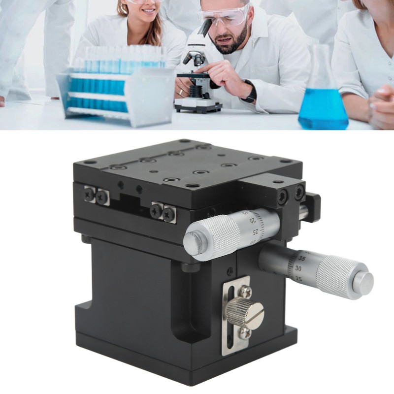 Manual Linear Stage Aluminum Alloy Black Anodized Surface XZ Axes