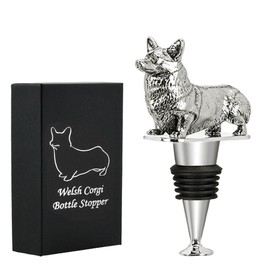 Corgi Dog Wine Bottle Stopper, Corgi Gifts for Corgi Lovers Wine Gifts Christmas Birthday Gifts for Women Men Dog Lovers, Wine Stopper for Wine Champagne Prosecco, Wine Accessorie