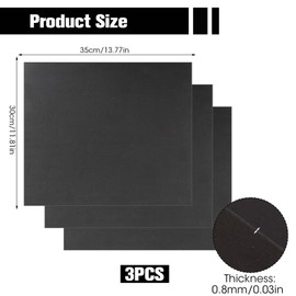 TNJPSEK Non-Asbestos Gasket Material Sheet Kit, 13.8" x 11.8" Exhaust Gasket Material Paper for Gasoline Diesel Oil Small Engine Lawn Mower Motorcycle Repair DIY Rebuild Sealing (3 Sheets 0.8mm)