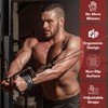AQF Weight Lifting Hand Grips with Wrist Support – Anti-Slip
