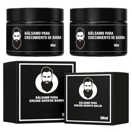 ALIYU Balsamo para Barba Hombres, Con Extracto de Bergamota y Aceite de Jojoba, Nutre y Apoya el Crecimiento Saludable de la Barba, Kit de Cuidado par