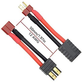 FLY RC 2PCS RC Lipo Bucket Charger Converter Cable Adapter TRX to Deans T Plug Connector TRAXXAS SE SLASH Universal