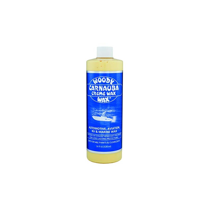 Woody Wax Carnauba Creme Wax, Professional High-Gloss Marine, RV &