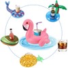 Green Vivid Inflatable Drink Holder 17 Pack,with Bigger Pink Moltres