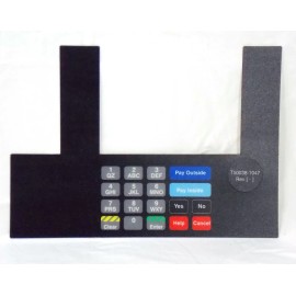 GILBARCO T50038-1047 MONOCHROME KEYPAD OVERLAY NEW- PHILLIPS