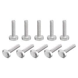 QUARKZMAN T-slot bolts, M6 x 30 mm, T-slot entry bolts, sliding bolts, 304 stainless steel, T shape screws for T track