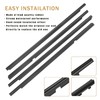 Ricmjend 4Pcs Weatherstrip Window Moulding Trim Seal Belt Compatible with