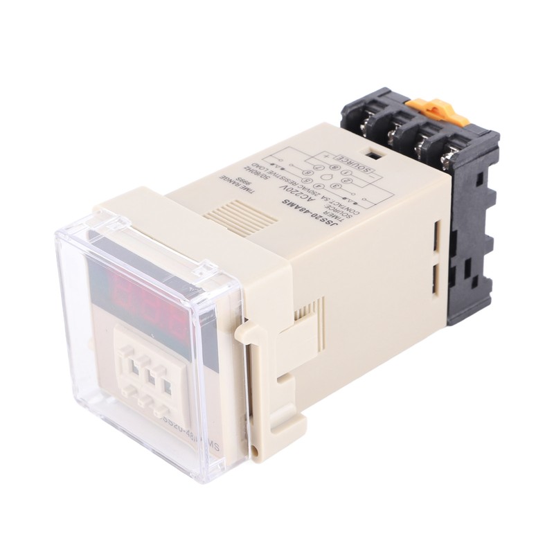 JSS20‑48AMS Power On Delay Timer Relay Digital Display 1‑999S AC