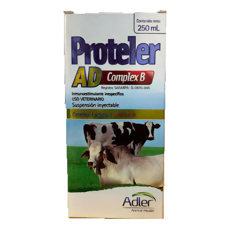 2 Pack. Proteler Ad Complejo B 250 Ml Inmunoestimulante Caseína,