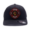 Custom Embroidered Firefighter hat. Flex Baseball 6277/6477 Baseball Cap. Firefighter