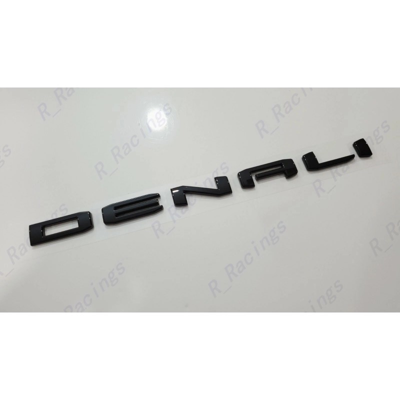 GMC 1pc Gloss Black Rear DENALI Emblems Letters Fit 2021-2023