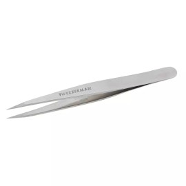 Tweezerman 트위저만 스틸 포인트 트위저 실버 2 x 6 인치 현대적이고 전문적인 눈썹 정밀도 얼굴 및 인그로우 제모 [Rose Gold] Tweezerman Steel Point Tweezer Silver 2 x 6 Inch Modern and Professional Eyebrow Precision Face and Ingrown Hair Removal [Rose Gold]