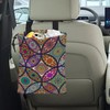 ghatobty Car Trash Bag Hanging Mandala Flower Car Trash Can