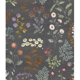 Orainege Floral Peel and Stick Wallpaper Boho Floral Contact Paper 16.9inx118.1in Vintage Wildflower Removable Self Adhesive Waterproof Wallpaper for Bathroom Bedroom Cabinets