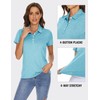 TACVASEN Polo Shirts for Women Short Sleeve Summer Tops Breathable