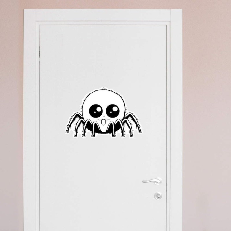 Extra Large 460mm 'Cute Spider' Permanent Sticker Decal for Cars/Windows/Bins/Walls