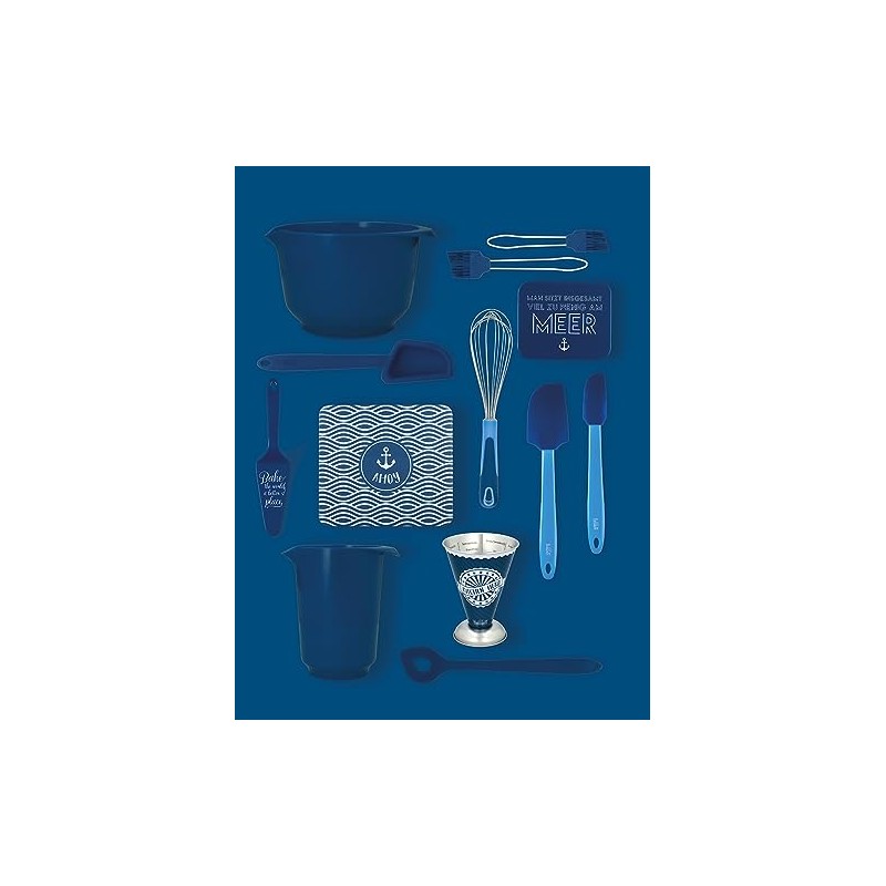 Birkmann 709041 Mixing and Serving Bowl, Dark Blue, 1 Litre