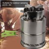 Outdoor Camping Equipment Windproof Wood Stove Cooking Stainless Steel Movable