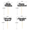 48 Pieces Happy Retirement Cupcake Toppers, Officially Retired Hello Pension