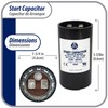 Appli Parts Motor Start Capacitor 270-324 Mfd (microfarads) uF 330