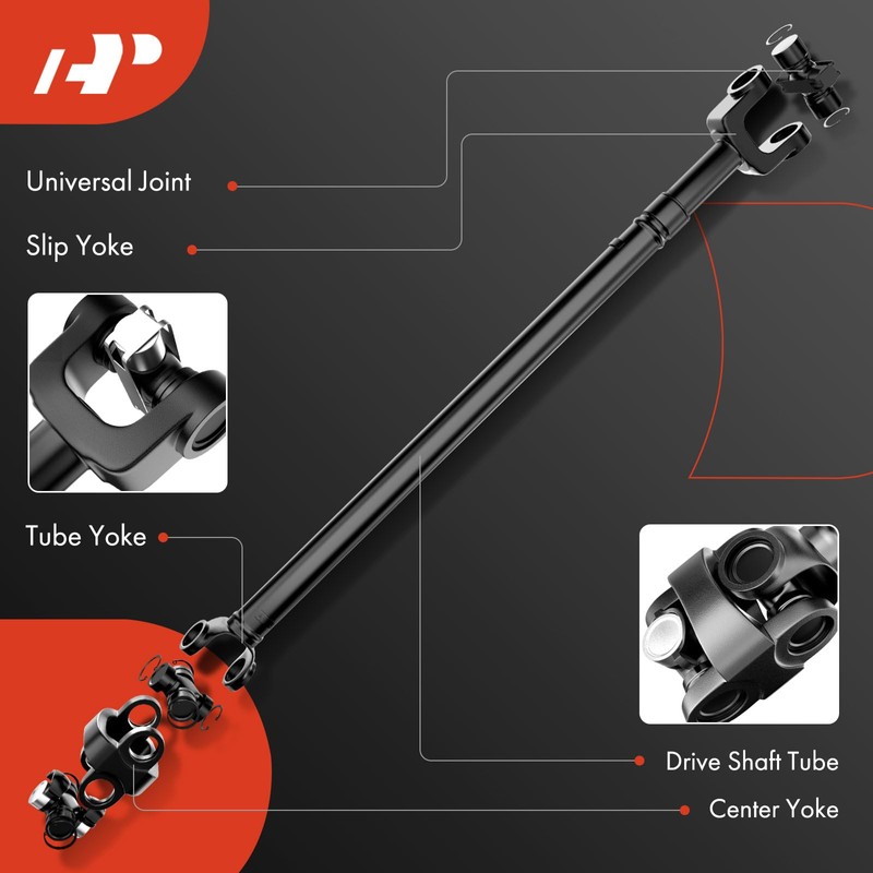A-Premium Front Complete Drive Shaft Prop Shaft Driveshaft Assembly Compatible