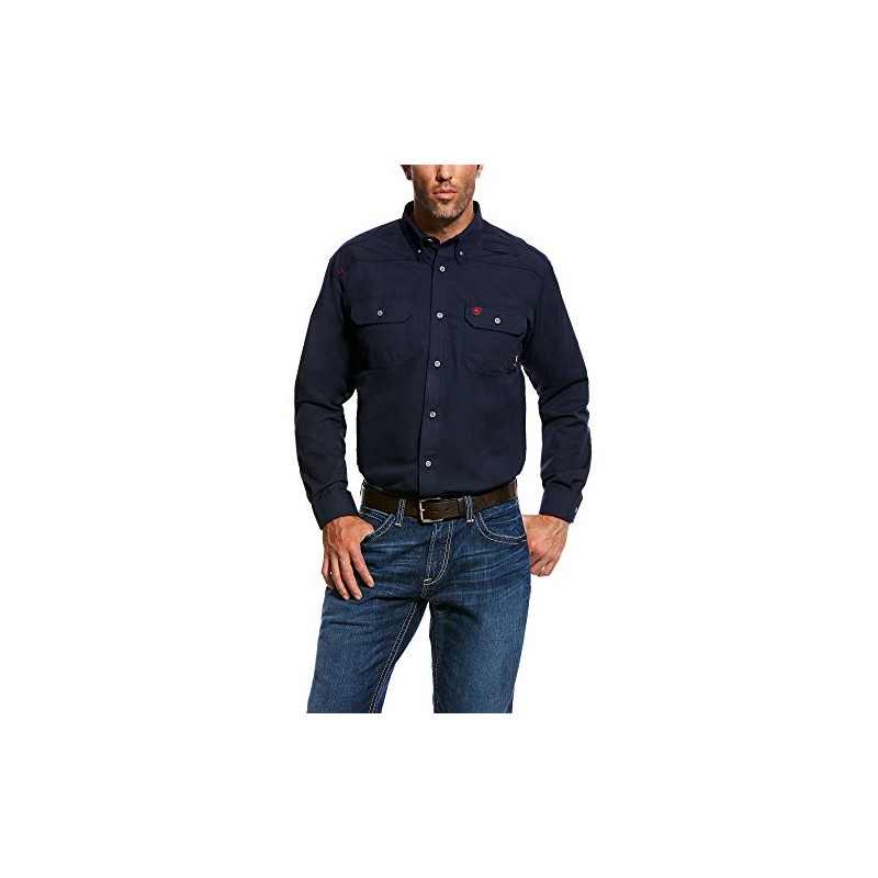 ARIAT Men's Fr Featherlight Work Shirt Gunmetal Size Medium
