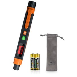 Natural Gas Leak Detector, Portable Gas Sniffer with Audible & Visual Alarm, for Combustible Gas Like Methane, Propane with 2 Batteries & Carrying Pouch