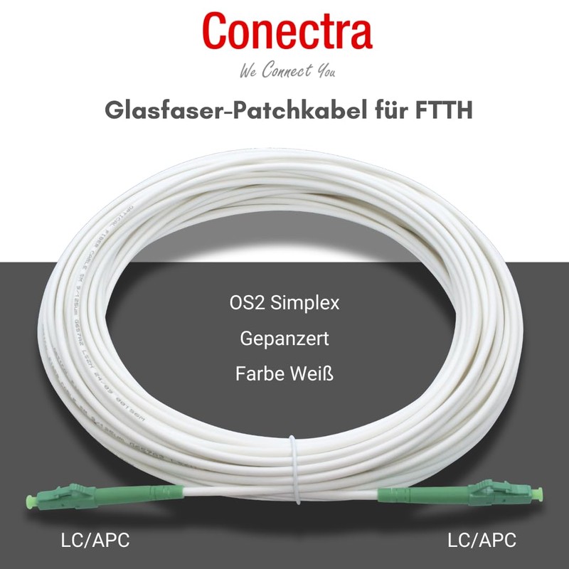 Conectra® - Fibre Optic Cable Armoured | OS2 | LC/APC