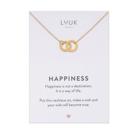 LUUK LIFESTYLE Modern Stainless Steel Necklace with Pendant, 50 cm Adjustable Length, Jewellery Gift for Best Friend, Silver, Stainless Steel