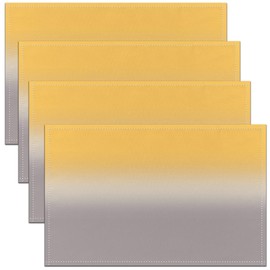 45X30cm Yellow Placemat Gradient Style Table Place Mats For Kids Women Men Ombre Grey Washable Fabric Table Mats Placemat Geometric Placemat