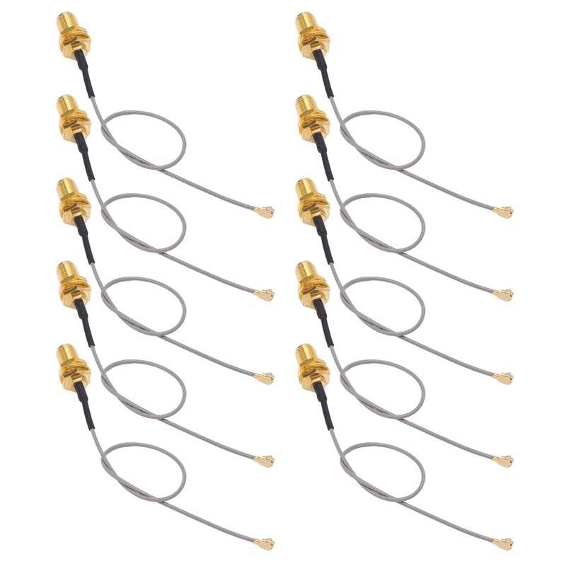 10PCS Coaxial Adapter Cable IPEX to SMA Male Interface RF