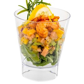 Restaurantware 7 Ounce Large Plastic Cups 100 Disposable Dessert Cups - Lids Sold Separately Durable Clear Plastic Dessert Shooters For Appetizers Sweets Or Samples