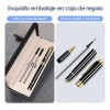 Pluma De Acero Con Recambio Y Caja De Regalo