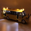 9" Pull Back School Bus,Light Up & Sounds Die-cast Metal