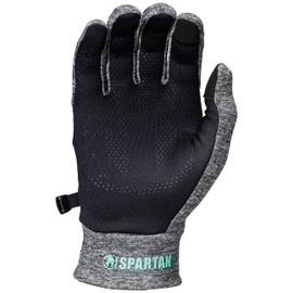 Franklin Sports Spartan Race Gloves - Mens + Womens Trail Runner Gloves - Pair - Black/Grey - Adult Medium - Multi Sport Gloves