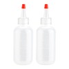 Rumyve 2pcs Plastic Extrusion Bottle,Applicator Bottle with Tip Extrusion Plastic