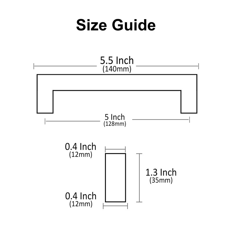Alzassbg 10 Pack Brushed Satin Nickel Cabinet Pulls 5"(128mm) Hole