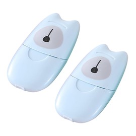 Parliky 2pcs Travel Toiletries Soap Flakes for Hand Wash Portable Foaming Soap Paper Scented Safe for Bath and Face