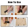 50 Pack Glass Retainer Clips Kit, Black Window Screen Clips,