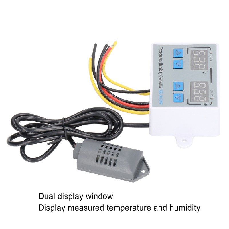 Digital Temperature Humidity Controller Intelligent Electronic Thermostat Switch 12V 220W