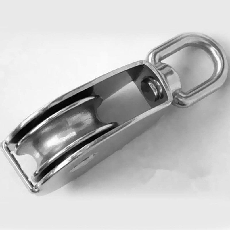 POFET 4 Pcs M15 Stainless Steel Lifting Swivel Single Wheel