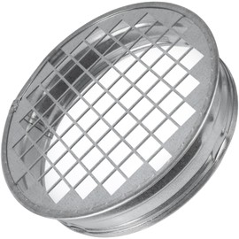 ECOPRO VENT 5" Inch Galvanized Ducting Take-Off End Cap with Protective Metal Mesh Screen - Male Connection. Round Pipe and Ventilation Plug. Easy Push-Fit Installation for Enhanced HVAC Efficiency