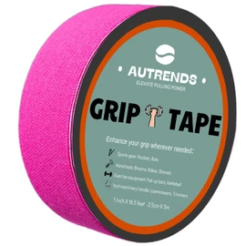 autrends 2 PK Grip Tape - Multipurpose Cloth Grip Tape for Pull Up Bars, Barbells, Dumbbells, Sports and Gym Equipment, and Tools- 1 Inch x 16.5 Feet Each Roll